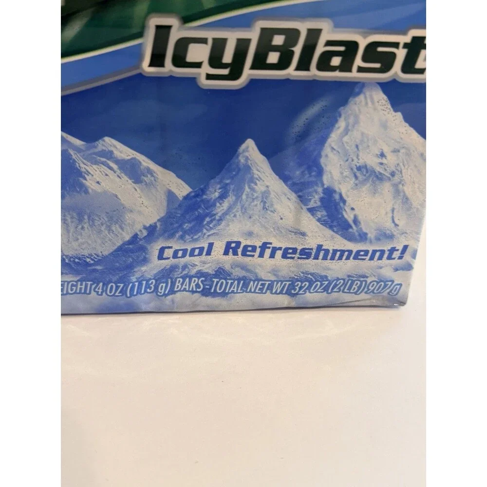 Vintage Irish Spring Icy Blast 8 Pack Soap -NEW